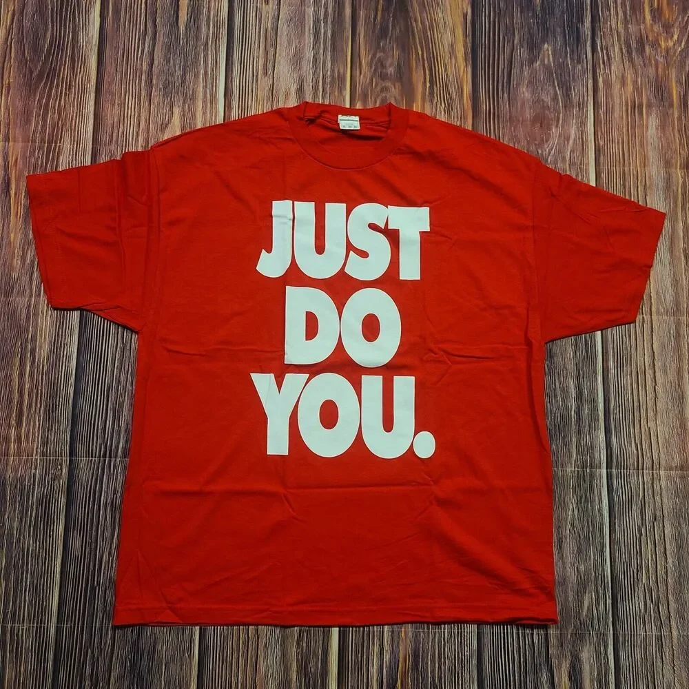Just Do You T-Shirt Mens 2XL Meme Hip Hop Graphic Red White Tee XXL - Picture 1 of 6